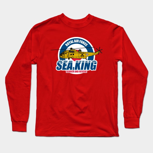 RAF Sea King Patch Long Sleeve T-Shirt by TCP